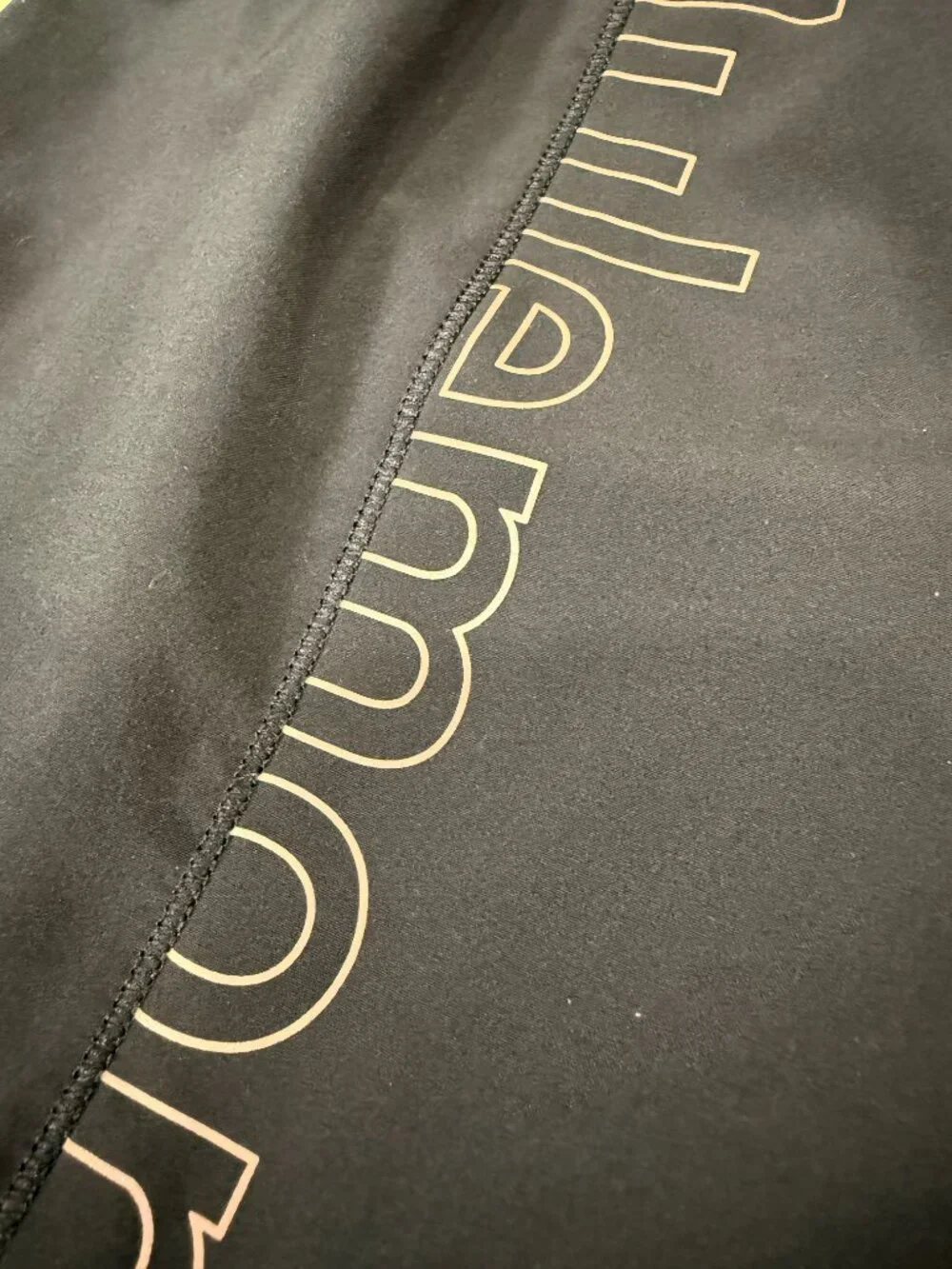 Lululemon Black Rose Gold Logo Hotty Hot High Rise 4